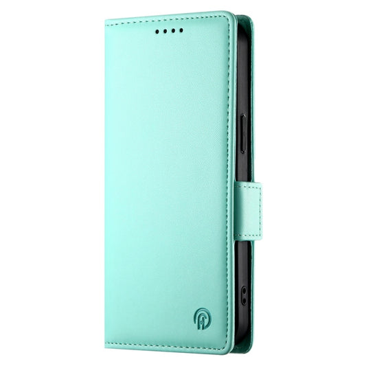 For Redmi K70 Ultra Side Buckle Magnetic Frosted Leather Phone Case(Mint Green) by buy2fix