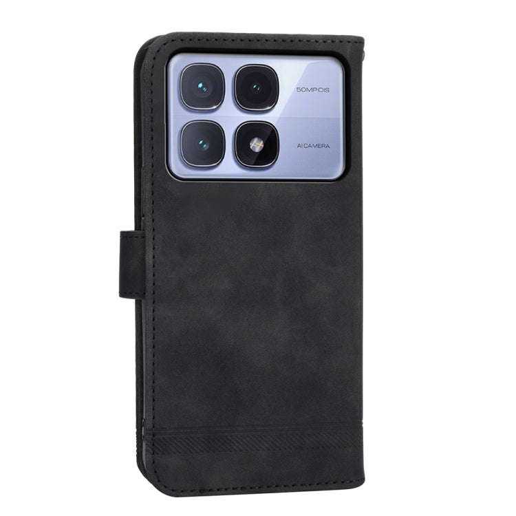 For Redmi K70 Ultra Dierfeng Dream Line TPU + PU Leather Phone Case(Black) - Xiaomi Cases by buy2fix | Online Shopping UK | buy2fix