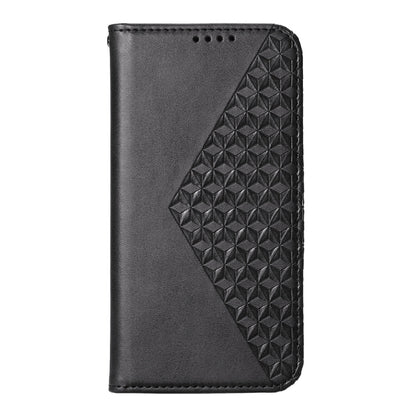 For Redmi K70 Ultra Cubic Grid Calf Texture Magnetic Leather Phone Case(Black) - Xiaomi Cases by buy2fix | Online Shopping UK | buy2fix