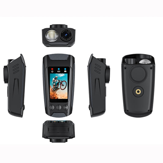 C3 Pro 2 inch IPS Color Screen IPX5 Waterproof Video Recording Lighting Cycling Camera(Black) by buy2fix