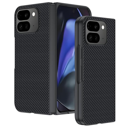 For Google Pixel 10 Pro Fold Ultra-thin Carbon Fiber Texture Printing Phone Case(Black) - Google Cases by buy2fix | Online Shopping UK | buy2fix