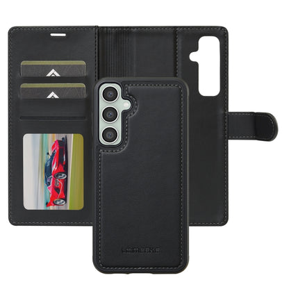 For Samsung Galaxy S24 5G LC.IMEEKE L2 Series Detachable Magsafe PU Phone Case with Lanyard(Black) - Galaxy S24 5G Cases by LC.IMEEKE | Online Shopping UK | buy2fix