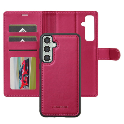 For Samsung Galaxy S24+ 5G LC.IMEEKE L2 Series Detachable Magsafe PU Phone Case with Lanyard(Red) - Galaxy S24+ 5G Cases by LC.IMEEKE | Online Shopping UK | buy2fix