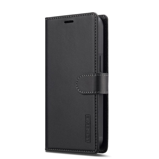 For iPhone 16e LC.IMEEKE L2 Series Detachable Magsafe PU Phone Case with Lanyard(Black) - iPhone 16e Cases by LC.IMEEKE | Online Shopping UK | buy2fix