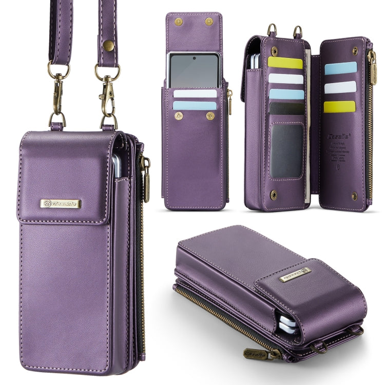 For Samsung Z Fold Series CaseMe Me50 Mini Lanyard Universal Bag(Purple) - Galaxy Z Fold6 5G Cases by CaseMe | Online Shopping UK | buy2fix