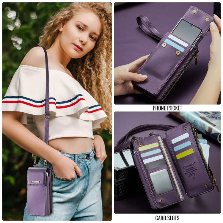 For Samsung Z Fold Series CaseMe Me50 Mini Lanyard Universal Bag(Purple) - Galaxy Z Fold6 5G Cases by CaseMe | Online Shopping UK | buy2fix