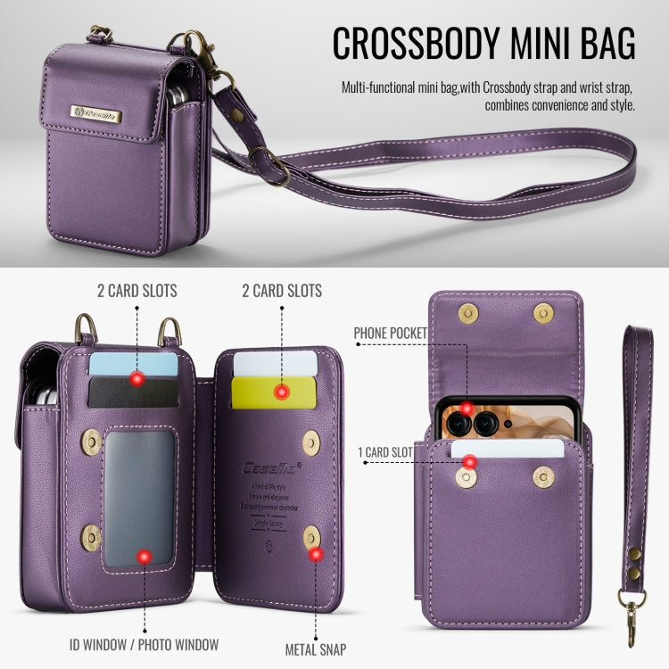 For Motorola Razr Series CaseMe Me50 Mini Lanyard Universal Bag(Purple) by CaseMe