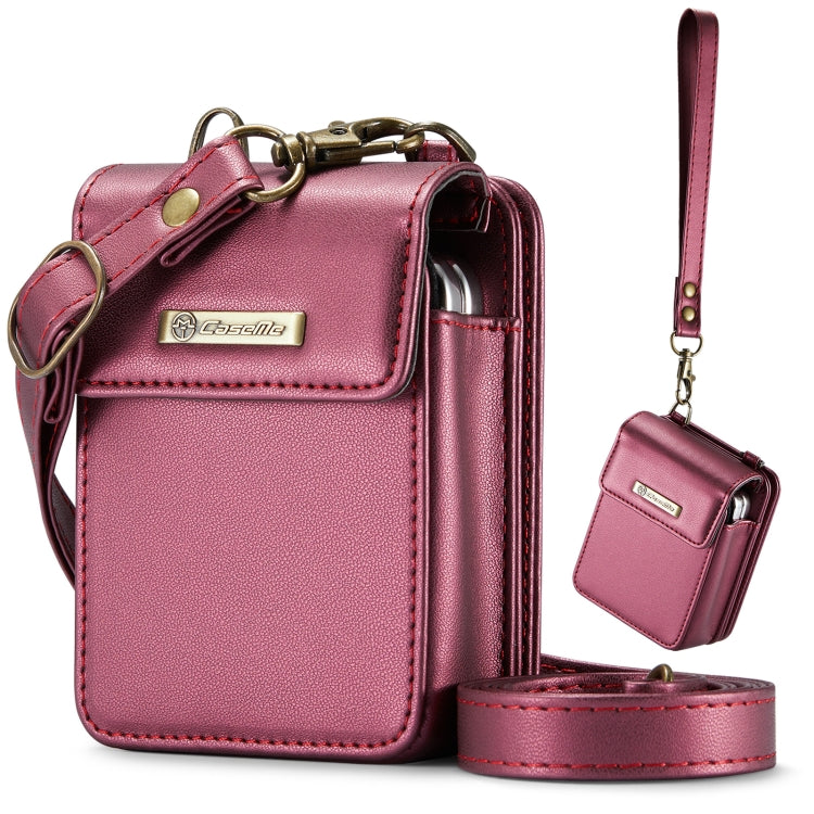 For Motorola Razr Series CaseMe Me50 Mini Lanyard Universal Bag(Wine Red) by CaseMe
