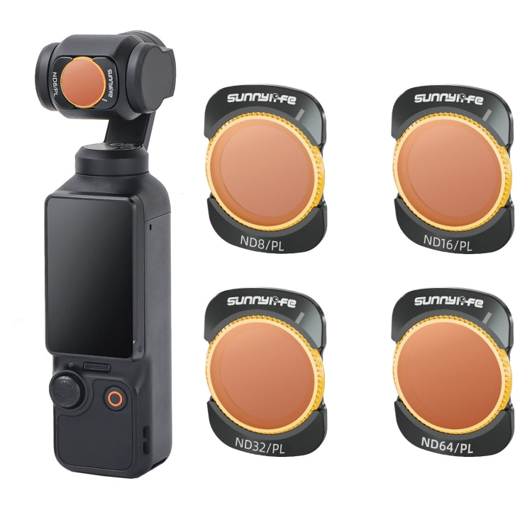 For DJI Osmo Pocket 3 Sunnylife Camera Lens Filter, Filter:4 in 1 ND8-64PL - Lens Accessories by Sunnylife | Online Shopping UK | buy2fix