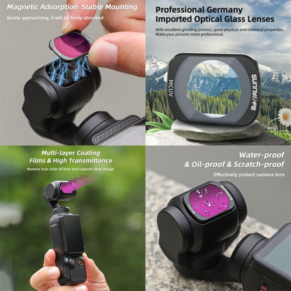 For DJI Osmo Pocket 3 Sunnylife Camera Lens Filter, Filter:6 in 1 UV CPL ND8-64 - Lens Accessories by Sunnylife | Online Shopping UK | buy2fix