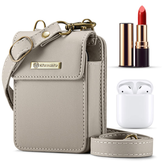 CaseMe Me50 Mini Universal Bag for Apple and Samsung Headphones + Lipstick(Khaki) - For AirPods 1/2 by CaseMe | Online Shopping UK | buy2fix