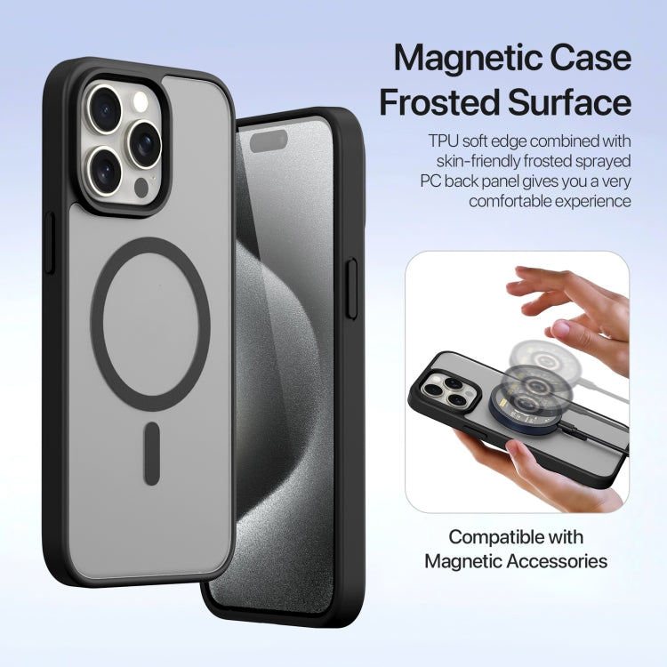 For iPhone 15 Pro DUX DUCIS Lawa Series 2 in 1 Wallet Zipper Detachable MagSafe Phone Case with Lanyard(Black) by DUX DUCIS