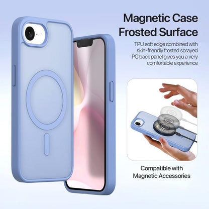 For iPhone 16e DUX DUCIS Lawa Series 2 in 1 Wallet Zipper Detachable MagSafe Phone Case with Lanyard(Light Blue) - iPhone 16e Cases by DUX DUCIS | Online Shopping UK | buy2fix