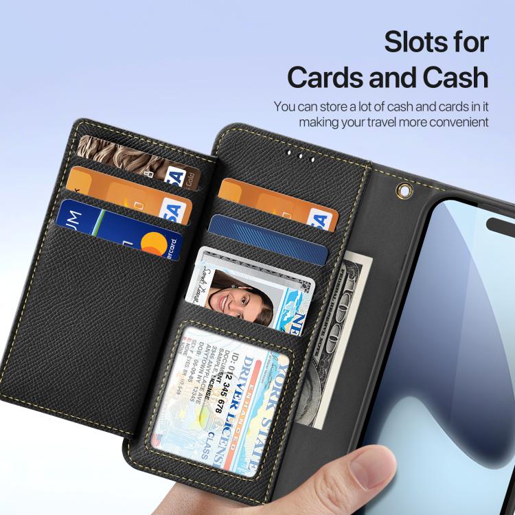 For iPhone 17 Pro DUX DUCIS Lawa Series 2 in 1 Wallet Zipper Detachable MagSafe Phone Case with Lanyard(Black) - iPhone 17 Pro Cases by DUX DUCIS | Online Shopping UK | buy2fix