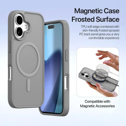 For iPhone 17 DUX DUCIS Lawa Series 2 in 1 Wallet Zipper Detachable MagSafe Phone Case with Lanyard(Grey) - iPhone 17 Cases by DUX DUCIS | Online Shopping UK | buy2fix