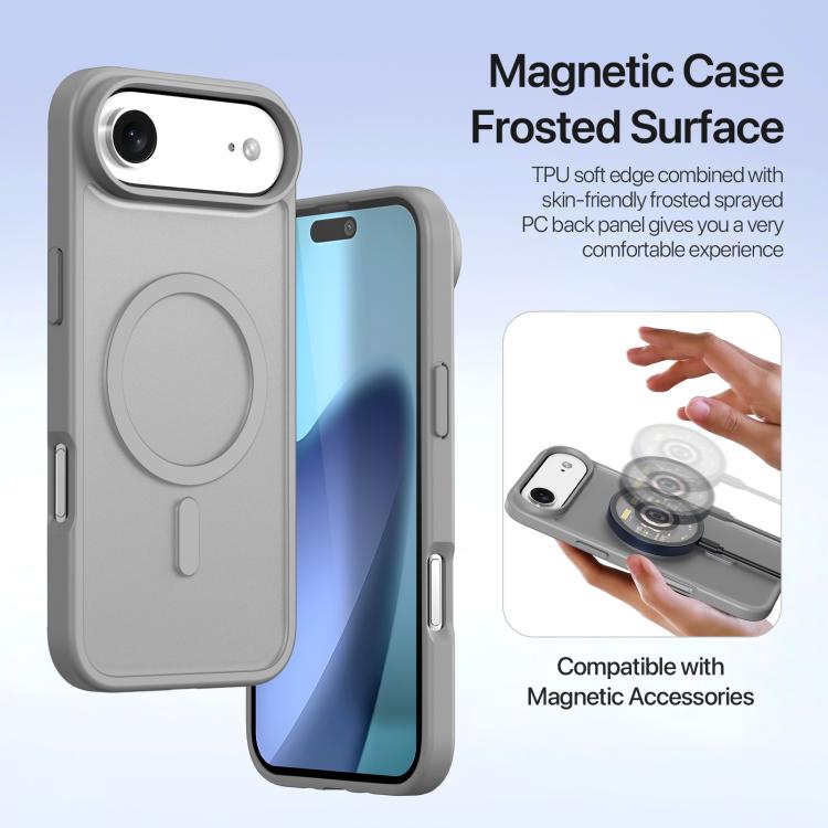 For iPhone Air DUX DUCIS Lawa Series 2 in 1 Wallet Zipper Detachable MagSafe Phone Case with Lanyard(Grey) - iPhone Air Cases by DUX DUCIS | Online Shopping UK | buy2fix