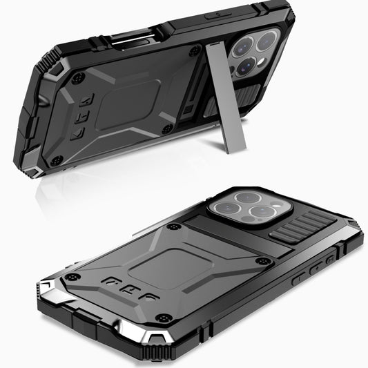 For iPhone 16 Pro Max R-JUST Life Waterproof Dustproof Shockproof Phone Case(Black) by R-JUST