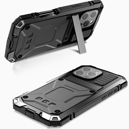 For iPhone 16 Pro R-JUST Life Waterproof Dustproof Shockproof Phone Case(Black) - iPhone 16 Pro Cases by R-JUST | Online Shopping UK | buy2fix