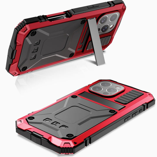 For iPhone 16 Pro R-JUST Life Waterproof Dustproof Shockproof Phone Case(Red) by R-JUST