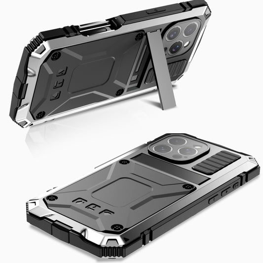 For iPhone 16 Pro R-JUST Life Waterproof Dustproof Shockproof Phone Case(Silver) by R-JUST