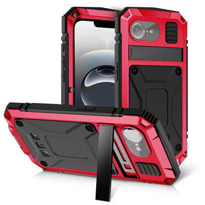 For iPhone 16e R-JUST Life Waterproof Dustproof Shockproof Phone Case(Red) - iPhone 16e Cases by R-JUST | Online Shopping UK | buy2fix