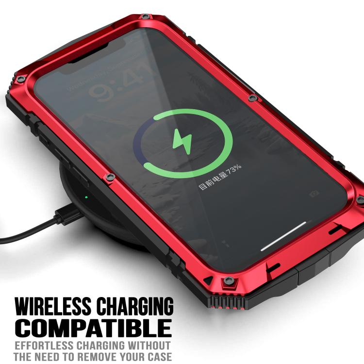 For iPhone 16e R-JUST Life Waterproof Dustproof Shockproof Phone Case(Red) - iPhone 16e Cases by R-JUST | Online Shopping UK | buy2fix