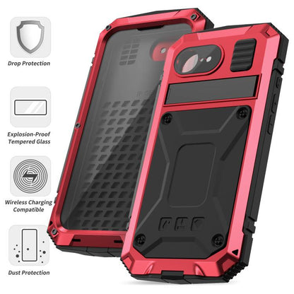 For iPhone 16e R-JUST Life Waterproof Dustproof Shockproof Phone Case(Red) - iPhone 16e Cases by R-JUST | Online Shopping UK | buy2fix