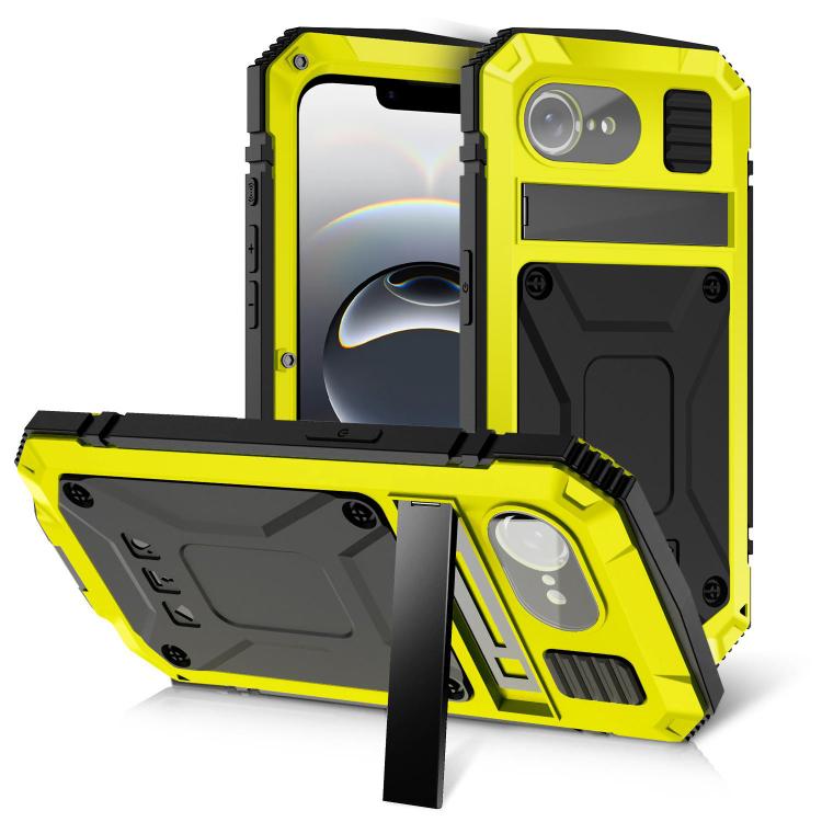 For iPhone 16e R-JUST Life Waterproof Dustproof Shockproof Phone Case(Yellow) - iPhone 16e Cases by R-JUST | Online Shopping UK | buy2fix