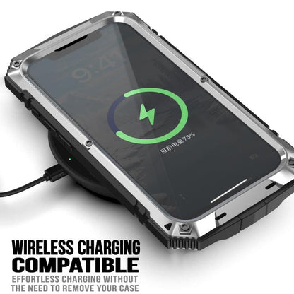 For iPhone 16e R-JUST Life Waterproof Dustproof Shockproof Phone Case(Silver) - iPhone 16e Cases by R-JUST | Online Shopping UK | buy2fix