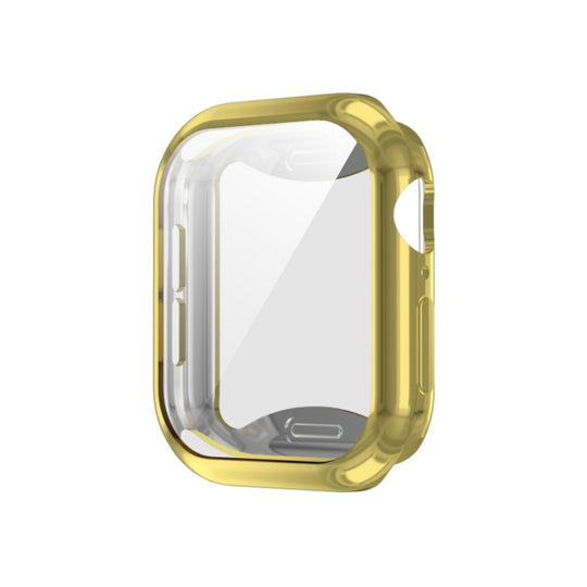 For Apple Watch Series 11 / 10 46mm Plating TPU All-Inclusive Watch Case(Gold)