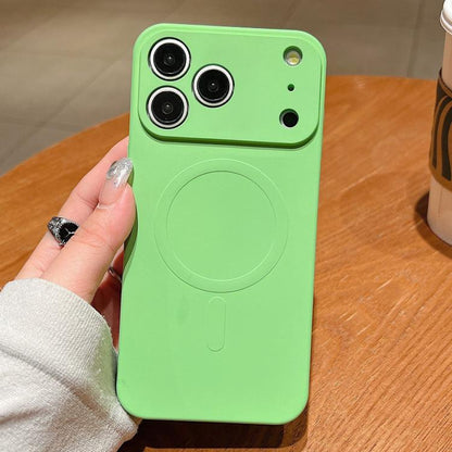 For iPhone 17 Pro Max Solid Color Liquid Silicone MagSafe Magnetic Phone Case(Matcha Green) - iPhone 17 Pro Max Cases by buy2fix | Online Shopping UK | buy2fix