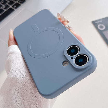 For iPhone 17 Solid Color Liquid Silicone MagSafe Magnetic Phone Case(Lavender Grey) - iPhone 17 Cases by buy2fix | Online Shopping UK | buy2fix