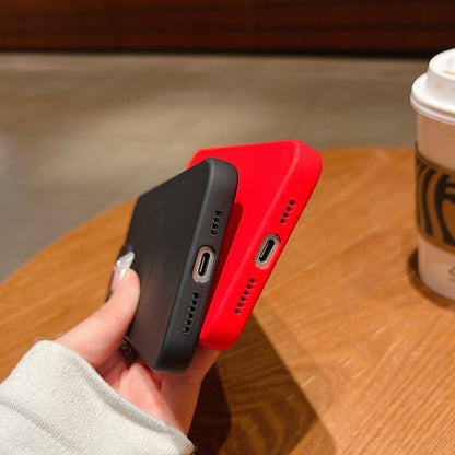 For iPhone 17 Pro Solid Color Liquid Silicone MagSafe Magnetic Phone Case(Black) - iPhone 17 Pro Cases by buy2fix | Online Shopping UK | buy2fix