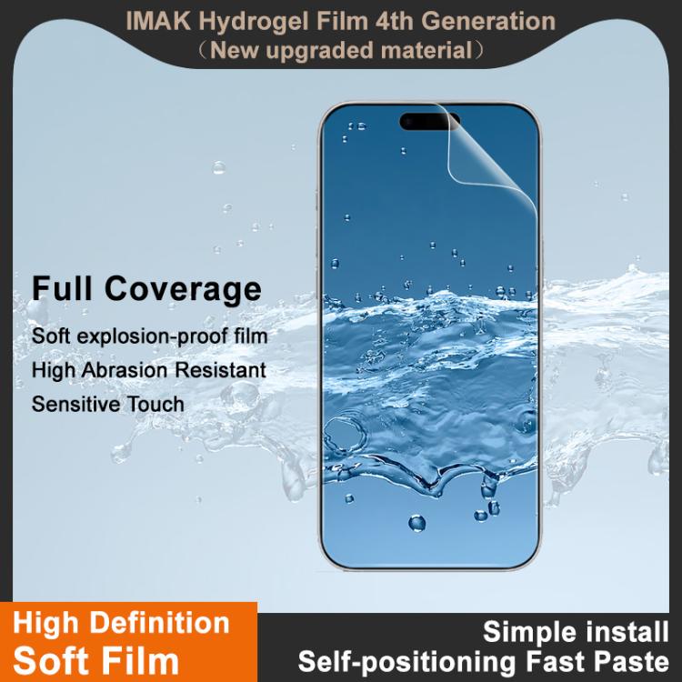 For iPhone Air imak 4th Generation  Full Coverage Screen Hydrogel Film Protector - iPhone Air Tempered Glass by imak | Online Shopping UK | buy2fix
