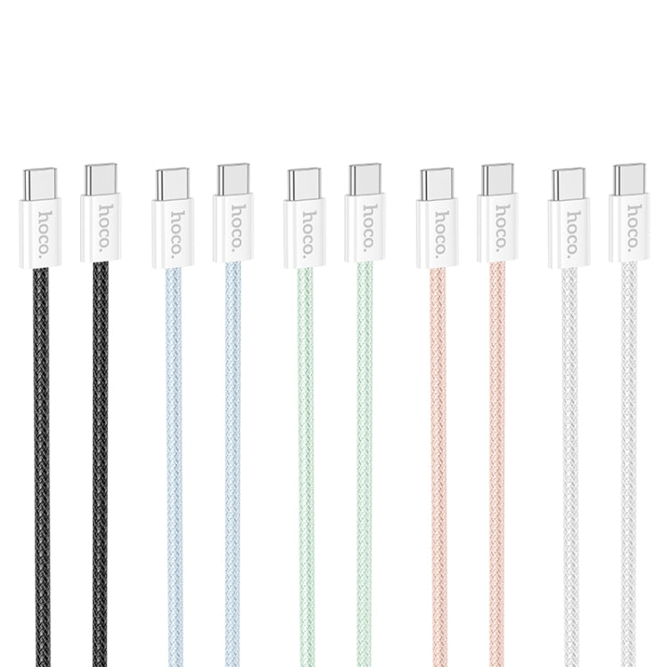 hoco X104 USB-C / Type-C to USB-C / Type-C Source 60W Charging Data Cable, Length:1m(White) - USB-C & Type-C Cable by hoco | Online Shopping UK | buy2fix