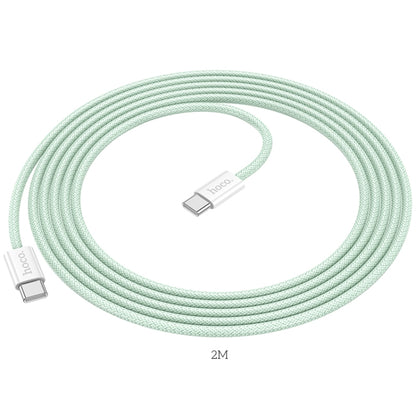 hoco X104 USB-C / Type-C to USB-C / Type-C Source 60W Charging Data Cable, Length:2m(White) - USB-C & Type-C Cable by hoco | Online Shopping UK | buy2fix