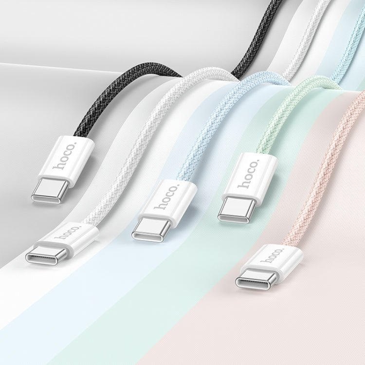 hoco X104 USB-C / Type-C to USB-C / Type-C Source 60W Charging Data Cable, Length:1m(White) - USB-C & Type-C Cable by hoco | Online Shopping UK | buy2fix