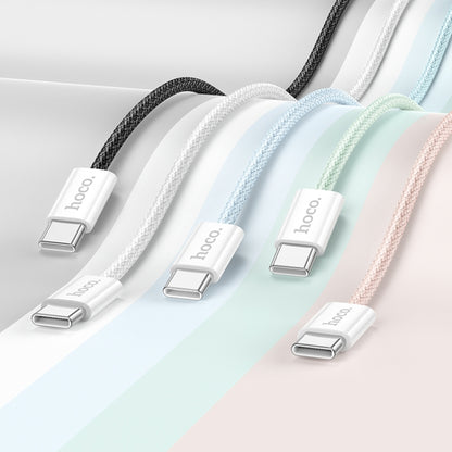 hoco X104 USB-C / Type-C to USB-C / Type-C Source 60W Charging Data Cable, Length:2m(White) - USB-C & Type-C Cable by hoco | Online Shopping UK | buy2fix