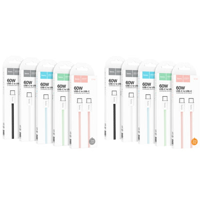 hoco X104 USB-C / Type-C to USB-C / Type-C Source 60W Charging Data Cable, Length:2m(White) - USB-C & Type-C Cable by hoco | Online Shopping UK | buy2fix