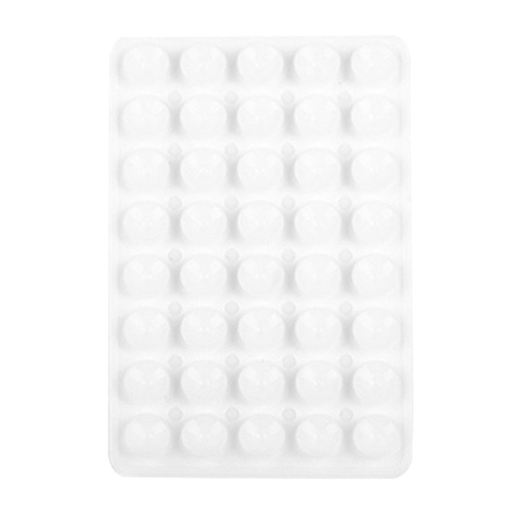 Mobile Phone Silicone 40 Double Side Suction Cup Back Stickers(White) - Hand-Sticking Bracket by buy2fix | Online Shopping UK | buy2fix