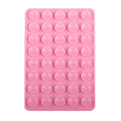 Mobile Phone Silicone 40 Double Side Suction Cup Back Stickers(Pink) - Hand-Sticking Bracket by buy2fix | Online Shopping UK | buy2fix