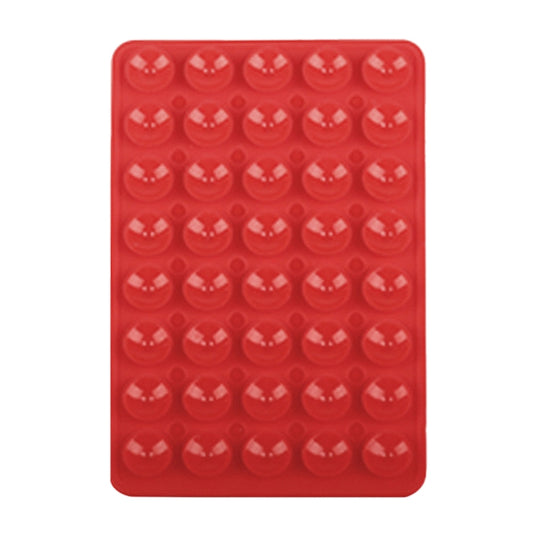 Mobile Phone Silicone 40 Double Side Suction Cup Back Stickers(Red)