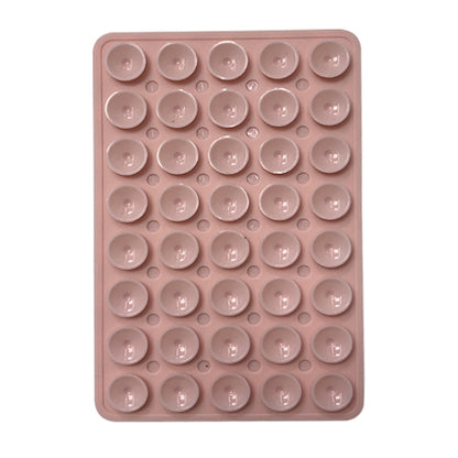 Mobile Phone Silicone 40 Double Side Suction Cup Back Stickers(Light Pink) - Hand-Sticking Bracket by buy2fix | Online Shopping UK | buy2fix