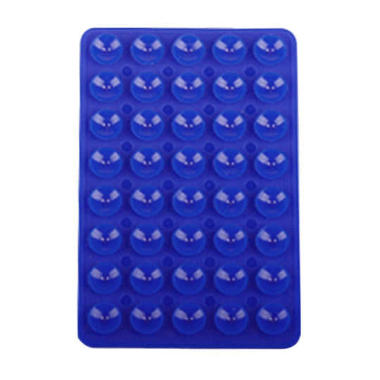 Mobile Phone Silicone 40 Double Side Suction Cup Back Stickers(Dark Blue)