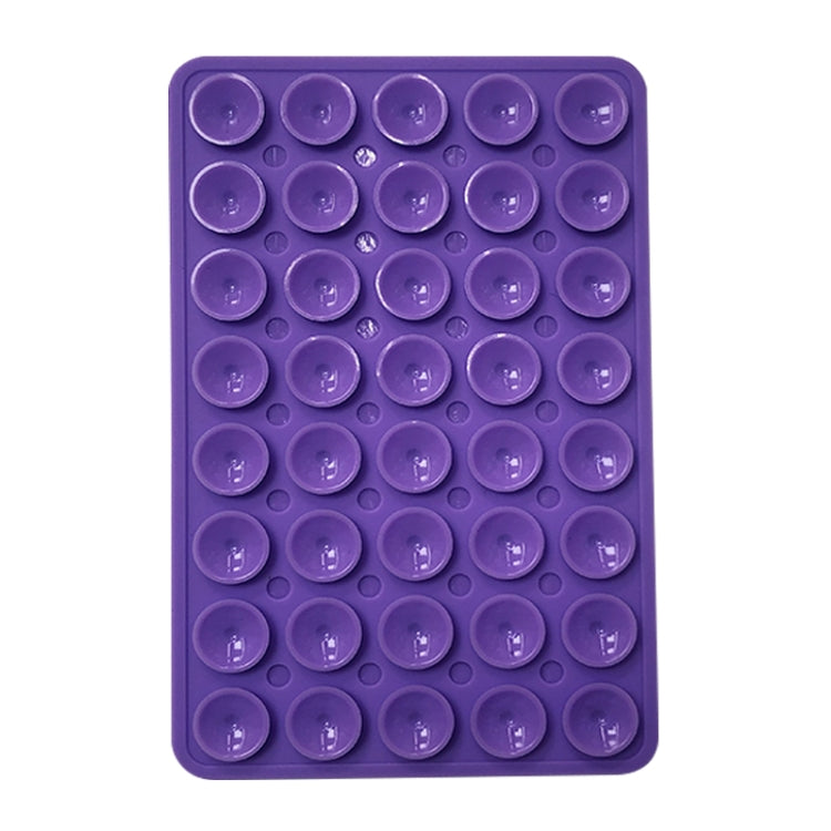 Mobile Phone Silicone 40 Double Side Suction Cup Back Stickers(Purple) - Hand-Sticking Bracket by buy2fix | Online Shopping UK | buy2fix
