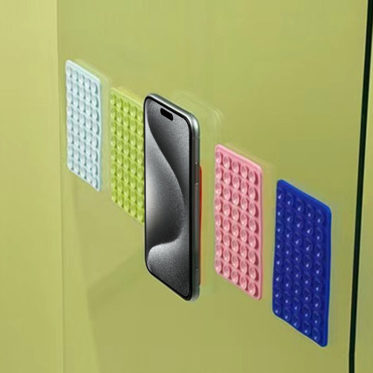 Mobile Phone Silicone 40 Double Side Suction Cup Back Stickers(Light Pink) - Hand-Sticking Bracket by buy2fix | Online Shopping UK | buy2fix