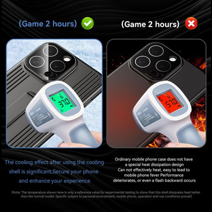 For iPhone 16 Pro Max Extraordinary Cooling Holder Phone Case(Silver White) - iPhone 16 Pro Max Cases by buy2fix | Online Shopping UK | buy2fix