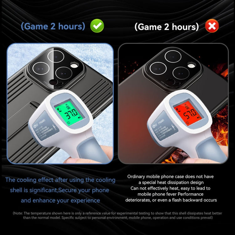 For iPhone 16 Pro Max Extraordinary Cooling Holder Phone Case(Titanium) - iPhone 16 Pro Max Cases by buy2fix | Online Shopping UK | buy2fix