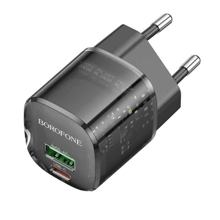 BOROFONE BN17 PD20W USB, USB-C / Type-C Charger, Plug Type:EU Plug(Black) - USB Charger by Borofone | Online Shopping UK | buy2fix