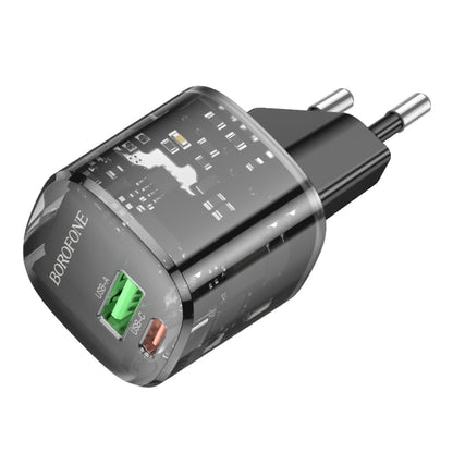 BOROFONE BN17 PD20W USB, USB-C / Type-C Charger, Plug Type:EU Plug(Black) - USB Charger by Borofone | Online Shopping UK | buy2fix